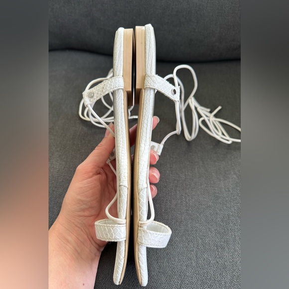 Dolce‎ Vita Dash white leather lace up sandals size 8 - Picture 7 of 7